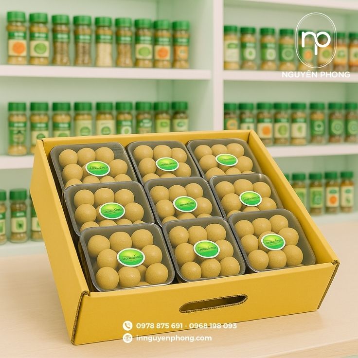 Thùng carton đựng nhãn kích thước lớn 